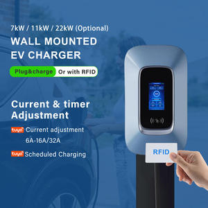 เครื่องชาร์จรถยนต์ไฟฟ้าแบบติดผนัง 7 กิโลวัตต์ 32 แอมป์ AC พร้อม RFID และ OCPP 1.6j สำหรับอพาร์ทเมนต์ สถานที่ทำงาน ระบบชาร์จรถยนต์ไฟฟ้า รองรับ OEM ODM - Product Image 6