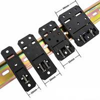 Support de montage fiable en nylon PA66 pour rail DIN C45, clip de fixation pour rail de 35 mm pour l'électronique