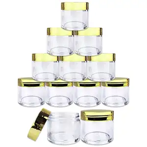 Hoge Kwaliteit Acryl Poeder Pot 10G/15G/1Oz/2Oz Glitters Cosmetische Container Met Deksels Lippenbalsems Container Verpakking