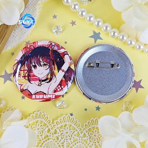 Date A Live <span class=keywords><strong>Anime</strong></span> Kurumi Tokisaki Yatogami Tohka Yoshino Laser Badge Pin <span class=keywords><strong>Anime</strong></span> Fan Merch - Product Image 3