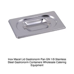 Couvercle de bac alimentaire GN 1/9 en acier inoxydable Inox Inox Macel - Product Image 2