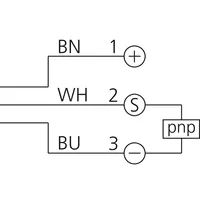 Capteur de proximité inductif INS-M18-B08PS-B3 pour connexion par câble PVC et prise, et intégration facile dans les systèmes existants