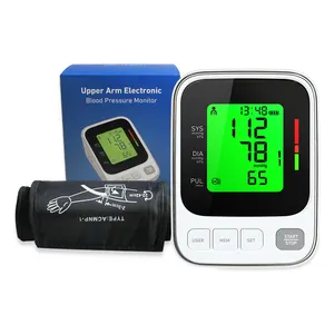 Pasokan Medis Rumah Tangga Monitor Tekanan Darah Digital Bebas Merkuri dengan Sphygmomanometer Gigi Biru