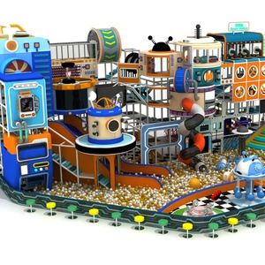 <span class=keywords><strong>Parc</strong></span> d'attractions intérieur Lanroll 2026 pour enfants, toboggans à balles souples, structure d'escalade, thème marin, certifié CE, capacité 100-500 kg - Product Image 1