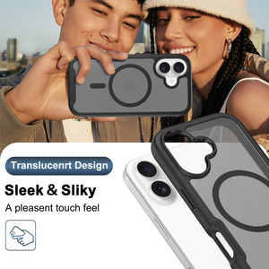 เคสโทรศัพท์มือถือแม่เหล็กแบบสร้างสรรค์ พร้อมฟิล์มกันรอยหน้าจอ  วัสดุอะคริลิก TPU  แบบแข็ง  ครอบคลุมทุกด้าน สำหรับ iPhone 17 16Plus - Product Image 3