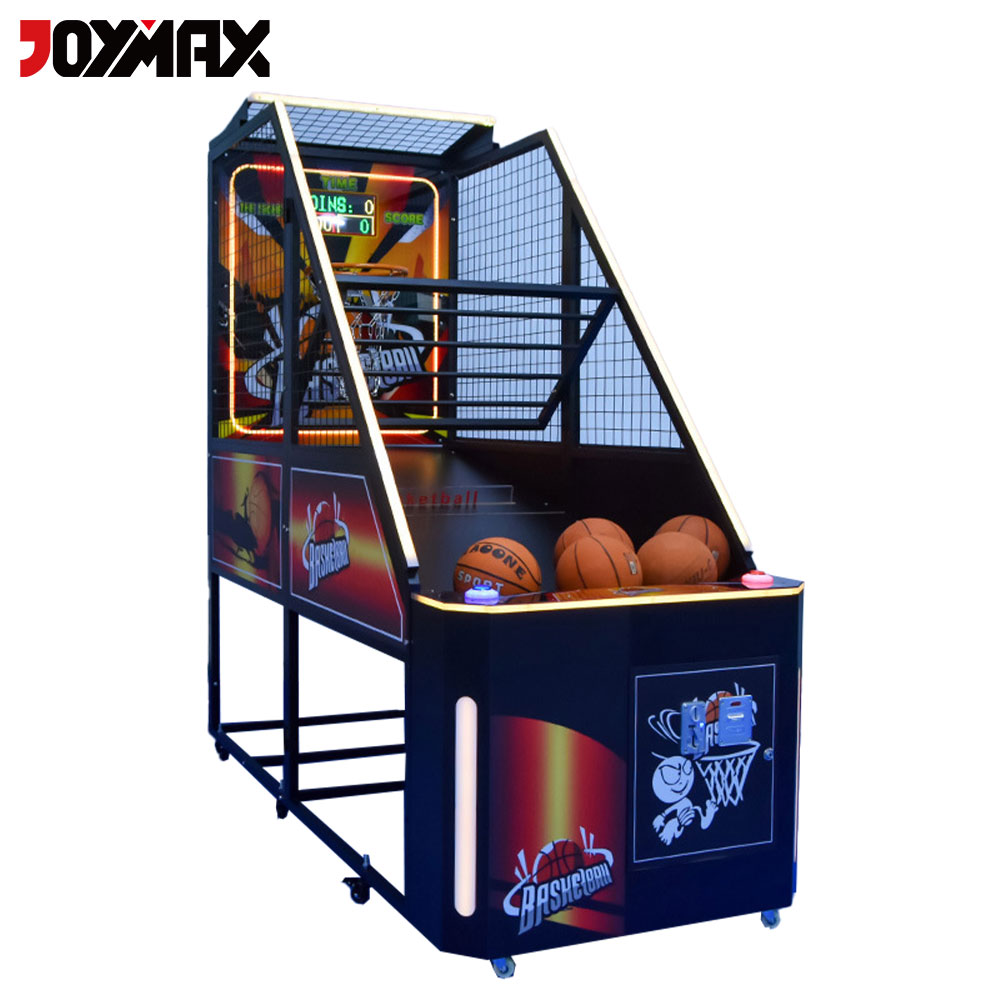 Colorful Coin Operated Adults Arcade Amusement Simulator Basketball Shooting Game Machine for Indoor Playground