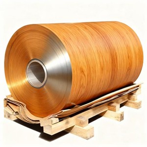 Bobine d'<span class=keywords><strong>aluminium</strong></span> laquée série 5000, effet bois authentique, revêtement PVDF FEVE PE HDPE NANO, peinture intérieure, couleur enduite - Product Image 5