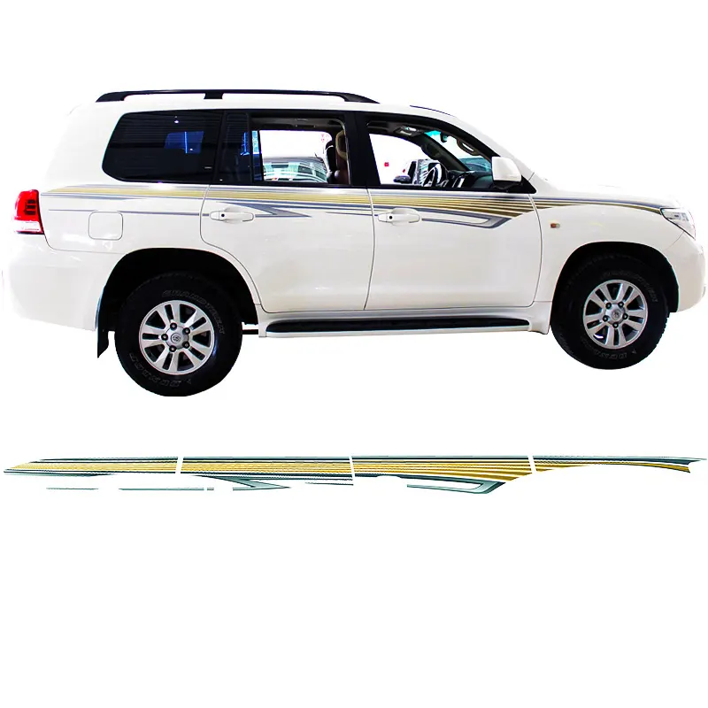 2010 model automotive parts   accessories land cruiser car body stickers for TOYOTA VXR