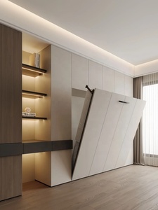 <span class=keywords><strong>Armoire</strong></span> de <span class=keywords><strong>lit</strong></span> escamotable moderne, personnalisée, facile à assembler, <span class=keywords><strong>lit</strong></span> escamotable vertical <span class=keywords><strong>horizontal</strong></span> plat avec <span class=keywords><strong>armoire</strong></span> - Product Image 3