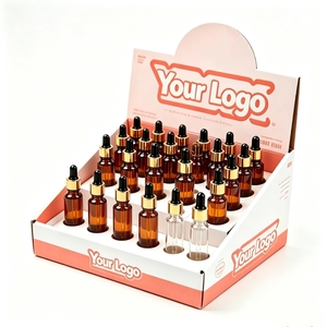 Exhibidor de Cosméticos Personalizado con Botellas con Gotero, Soporte de Cartón Rígido para Mostrador, Exhibición en Tiendas, Empaque de Alta Gama - Product Image 5