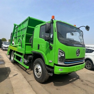 Nouveau camion à ordures SHACMAN, prix d'usine, camion à ordures à bras oscillant, camion de nettoyage sanitaire municipal - Product Image 2