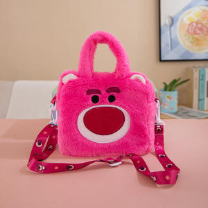 Neue beliebte Kindergarten Tiere Mädchen Schult asche Rucksack Geldbörse Gefüllte süße Umhängetasche Cartoon Plüsch tasche für Kinder - Product Image 6