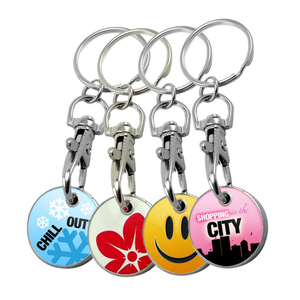LLavero de Metal para carrito de la compra, accesorio para guardar monedas, para supermercado - Product Image 2