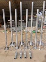 Puntal de Andamio Ajustable de Acero Reforzado, Puntal de Acero Galvanizado para Construcción con Diseño Industrial