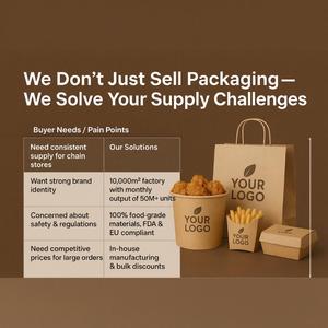 Bán buôn bao bì xử lý Kraft Craft nâu trắng thực phẩm tái sử dụng mua sắm tùy chỉnh tái chế lấy đi túi giấy với logo của riêng bạn - Product Image 4
