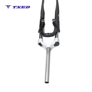 Horquilla de Suspensión de Aluminio con Resorte Helicoidal, Recorrido de 63 mm, Elegante Acabado Plateado, Montaje para Freno V-Brake, Lista para Bicicleta - Product Image 5