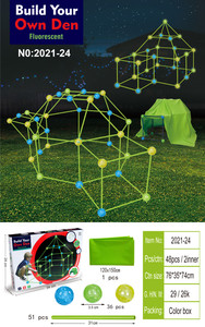 Blocs de Construction éducatifs pour enfants, jouets créatifs, roulettes à tige, Tunnels, tentes, en plastique - Product Image 3