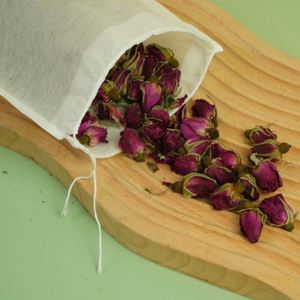 BaiShun Food Grade Non-Woven Small <b>Tea</b> Bags with Drawstring Custom Logo Herbal <b>Tea</b> <b>Infuser</b> Bags From China - Product Image 6