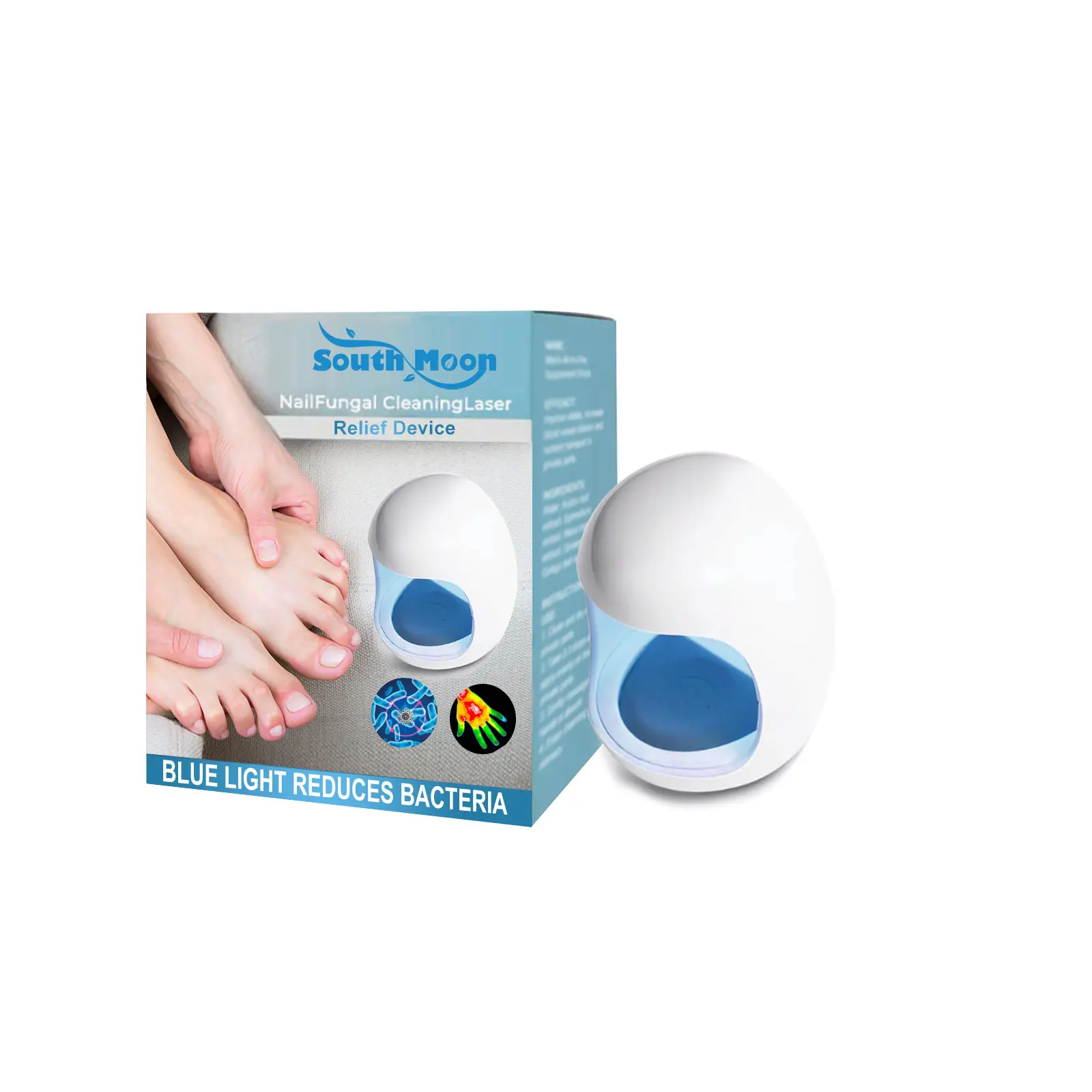 Gadget de vidrio para la salud de las uñas, dispositivo gris para engrosamiento de uñas rotas, brillo y aumento de uñas saludables