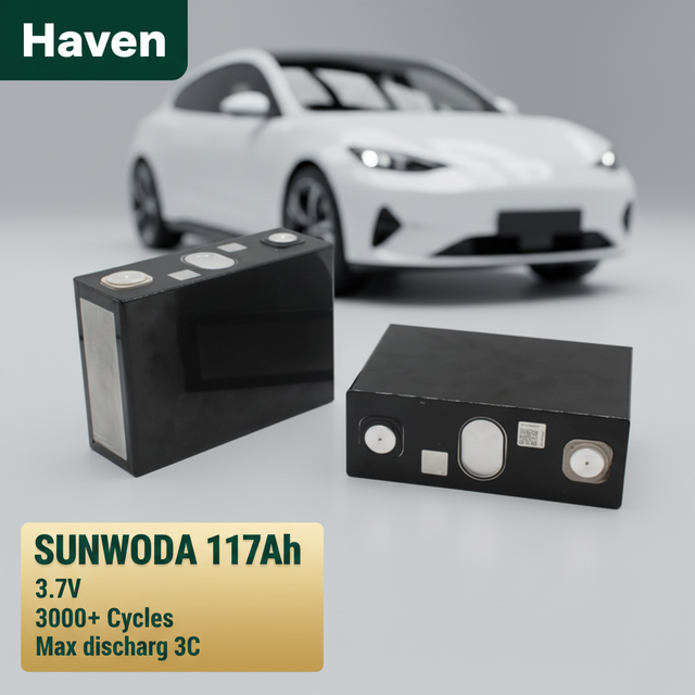 SUNWODA Hot Sell 3.7V 117Ah NMC Lithium Battery Prismatic Cell High Energy Density 3000 Cycles for Solar ESS EV DIY Battery Pack