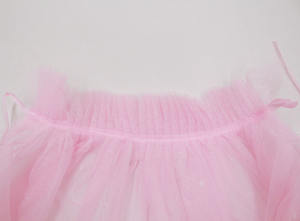 New Design Carnival Girls Pink Snowflake Tulle Cape Princess Cloak with Satin Ribbon Kids Costume for Party Wholesale - Product Image 6