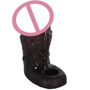 SXXY Reusable Liquid Silicone Realistic Cock Sleeve With Open-ended Design Glans Soft Sex <b>Toys</b> <b>for</b> <b>Men</b> Delay Ejaculation - Product Image 1
