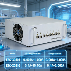 EBC-X כלי אבחון 8 ערוצים 18650 בודק קיבולת סוללת ליתיום עם טעינה של 10A ופריקה של 10A 4.5V ללא מחזיק - Product Image 3