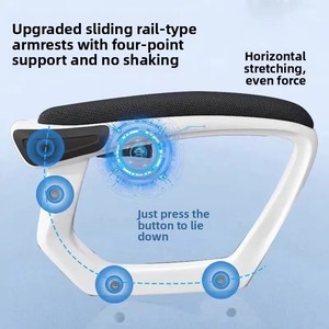 Silla Ergonómica de Oficina para Computadora con Respaldo Alto y Reposabrazos Giratorios, Material de Malla para Estudio <span class=keywords><strong>en</strong></span> Casa y Videojuegos/Esports - Product Image 3