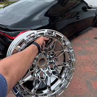 Rines de Aleación Forjada DW con Beadlock, Cromados Plateados, de 18, 19, 20, 22 y 24 Pulgadas para BMW M3 M4 F30 F80 G20 G21 G22 G23 G80 G82