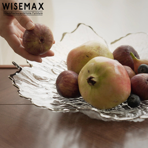 WISEMAX MEUBLES Style Art Français Décoration intérieure Plateau à fruits Assiettes à bijoux Table à manger Mariage Petits bibelots Décoration en verre soufflé - Product Image 5