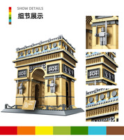 Nouveau modèle miniature architectural Wange 5223, monument mondial, jouets éducatifs en plastique à construire soi-même, ensembles de briques de construction