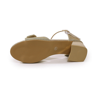 Sandales à talons hauts sexy pour femmes, nouveau design personnalisé OEM, talons épais, empeigne en forme de nœud, bout ouvert, été, A-XT-050 - Product Image 3