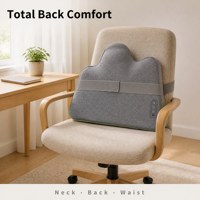 Masseur de dossier relaxant vert-gris 7,4 V pour chaise de bureau, idéal pour la relaxation après de longues périodes assises