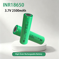 Batterie lithium-ion haute capacité OEM 18650 2500mAh 8C NCM à décharge profonde pour outils électriques et trottinettes électriques