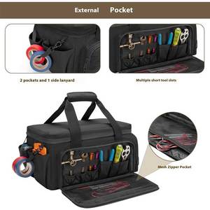 Bán Buôn Tốt Nhất Lớn Xách Tay Nhiệm Vụ Nặng Nề Màu Đen Công Cụ Tổ Chức Túi Du Lịch Sửa Chữa Kỹ Thuật Công Cụ Chiến Thuật Túi Nhà Sản Xuất - Product Image 2