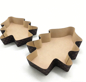 Stampi da Forno in Carta Kraft Ondulata con Motivo Albero, Resistenti al Forno, per Pasticceria Commerciale Natalizia - Vendita all'Ingrosso - Product Image 4