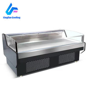 Réfrigérateur de présentation pour la vente au détail, comptoir ouvert, pour la vente de poisson, de nourriture froide, de viande fraîche, vitrine réfrigérée - Product Image 4