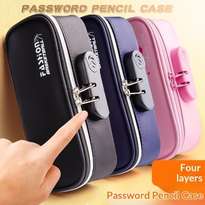 <span class=keywords><strong>Astuccio</strong></span> in Tessuto di Grande Capacità con Lucchetto a Combinazione, Logo Stampato, Portatile per Scuola e Ufficio, Confezione con Vassoio - Product Image 5