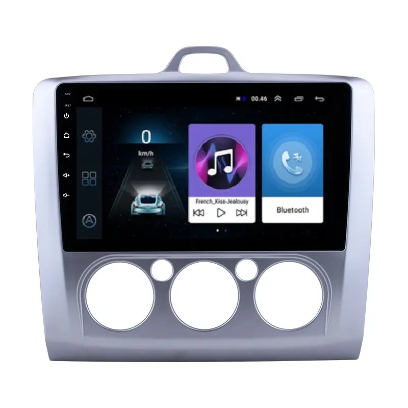 2Din 9 inç Ford Focus Android 9.0 araba radyo çerçeve ile multimedya Video oynatıcı GPS navigasyon EXI MT 2 3 Mk2 2005 2012