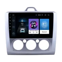 2Din 9Inch Ford Focus 9.0 Mobil Radio dengan Bingkai Video Multimedia Player GPS Navigasi EXI MT 2 3 Mk2 2005 2012