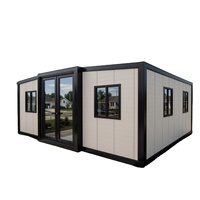 Maison conteneur de luxe extensible et fiable de 20 pieds ou 40 pieds, portable, préfabriquée en acier, pour villa, hôtel ou bureau, avec 2 ou 3 chambres