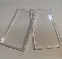 Boîte à pièces rectangulaire en acrylique argenté et doré de 50 mm de largeur intérieure pour barres de métal et lingots