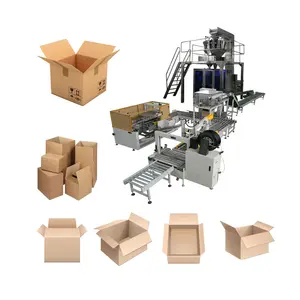 Precio de fábrica Borde Caja de cartón Máquina de embalaje Automática 4 Cuatro lados Sellado Máquina de embalaje Buen precio Sellador de cartón