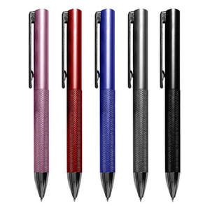 Stylo publicitaire élégant en aluminium, stylo à bille à action poussoir, idéal pour logo personnalisé, MTP047 <span class=keywords><strong>Martino</strong></span> Metal Pen - Product Image 1