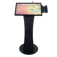 Machine de paiement automatique de bureau 32 pouces, machine de commande de restauration rapide, kiosque de paiement en libre-service, panneau LCD LG SDK
