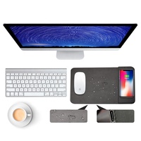 Nouveau tapis de souris de charge sans fil EVA bracelet tapis de souris de jeu Gamer charge souris tapis de bureau pour bureau de jeu