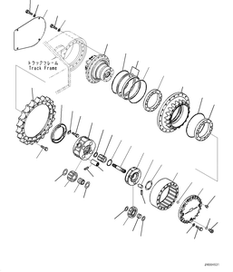 Motore finale di viaggio del cambio dell'azionamento 20Y-27-00500 20Y-27-00501 20Y-27-00560 20Y-27-00590 per l'escavatore PC200-8MO PC200-8 di Komatsu - Product Image 4