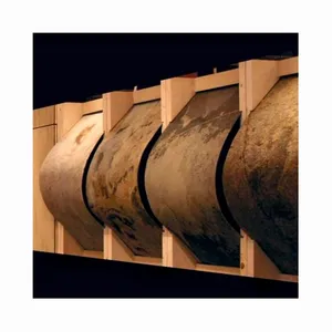 SHIHUI lembaran Veneer marmer Ultra tipis batu alam Panel dinding batu fleksibel garis ubin dinding fleksibel untuk dinding luar