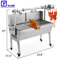 Machine à rôtir le porc entier, machine à rôtir le mouton, best-seller, prix d'usine, approuvé CE, poulet, canard, oie