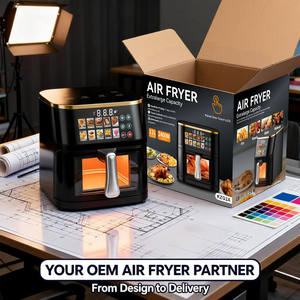 <span class=keywords><strong>Friteuse</strong></span> à air en gros, prix d'usine, capacité de 5L, 8L, 12L |   Fournisseur B2B avec logo personnalisé - Product Image 2